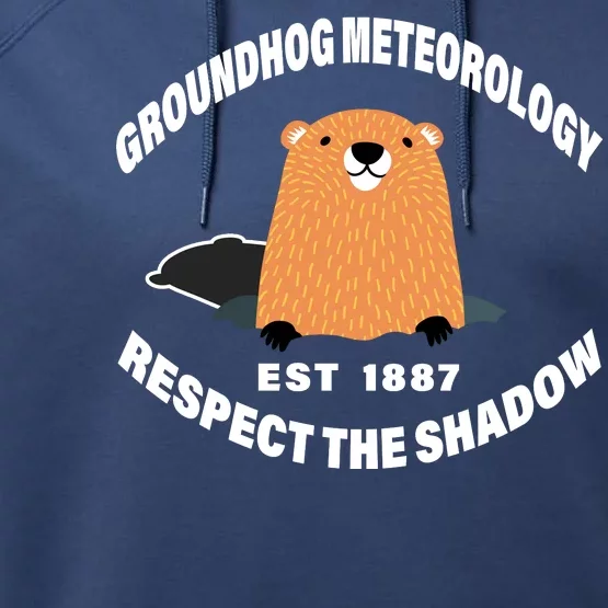 Groundhog Meteorology Respect The Shadow Performance Fleece Hoodie