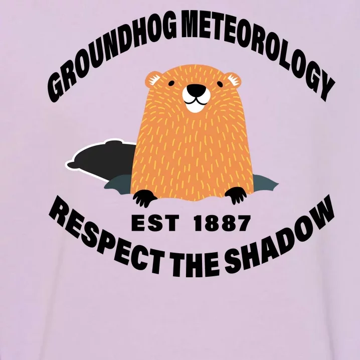 Groundhog Meteorology Respect The Shadow Garment-Dyed Sweatshirt