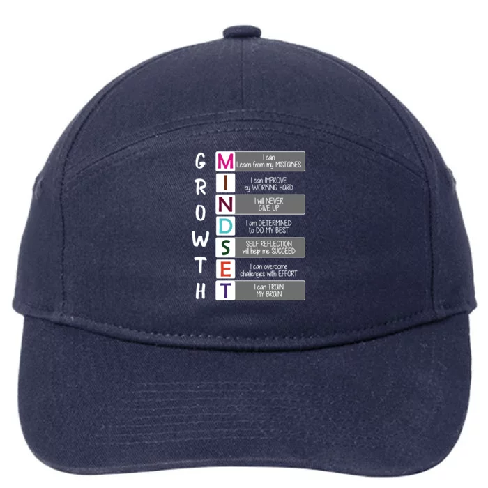 Growth Mindset 7-Panel Snapback Hat