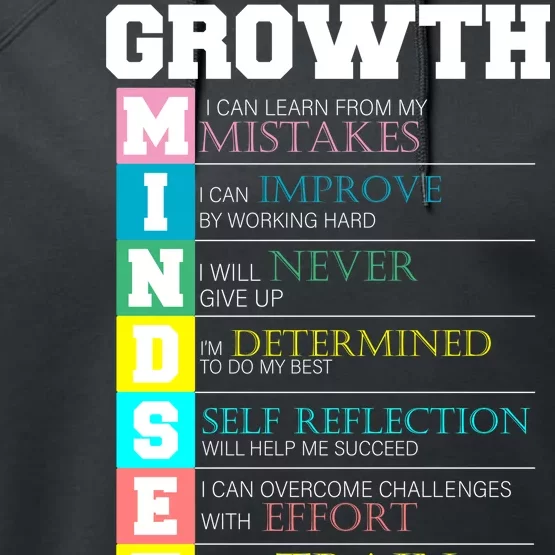 Growth New Mindset And Resolution Performance Fleece Hoodie