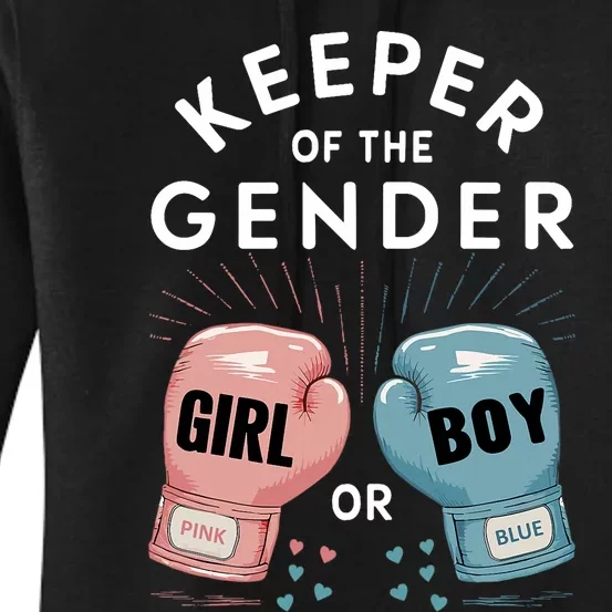 Gender Reveal Party Keeper Of Gender Boxing Women's Pullover Hoodie