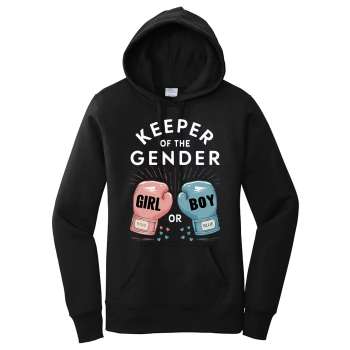 Gender Reveal Party Keeper Of Gender Boxing Women's Pullover Hoodie