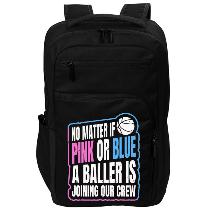 Gender Reveal Party Quote For A Basketball Player Impact Tech Backpack