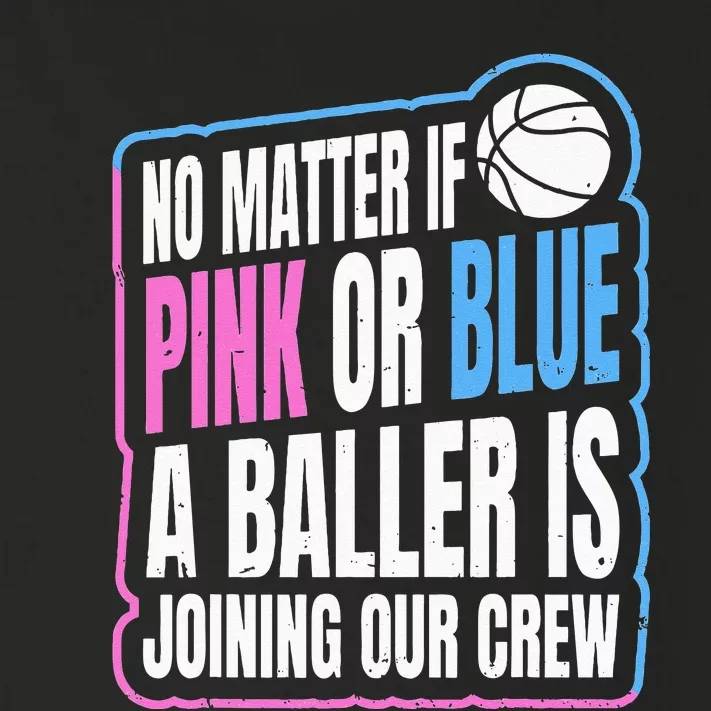 Gender Reveal Party Quote For A Basketball Player Toddler Long Sleeve Shirt