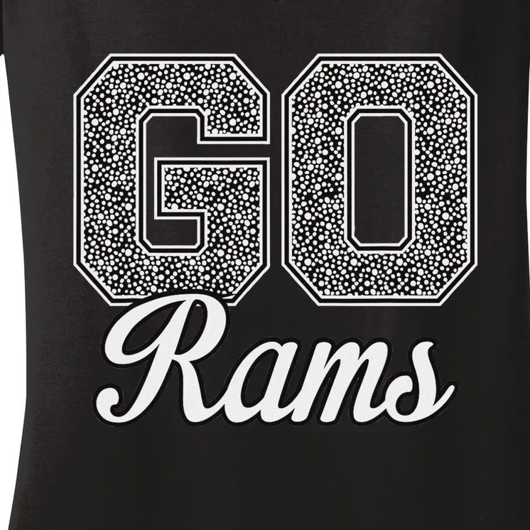 Go Rams Pride Southeast Polk Women's V-Neck T-Shirt