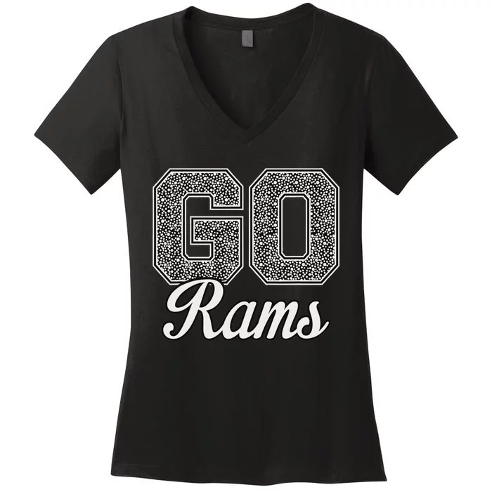 Go Rams Pride Southeast Polk Women's V-Neck T-Shirt