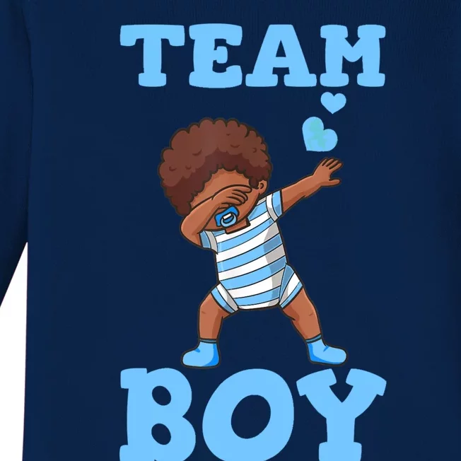 Gender Reveal Party Team Boy Baby Long Sleeve Bodysuit