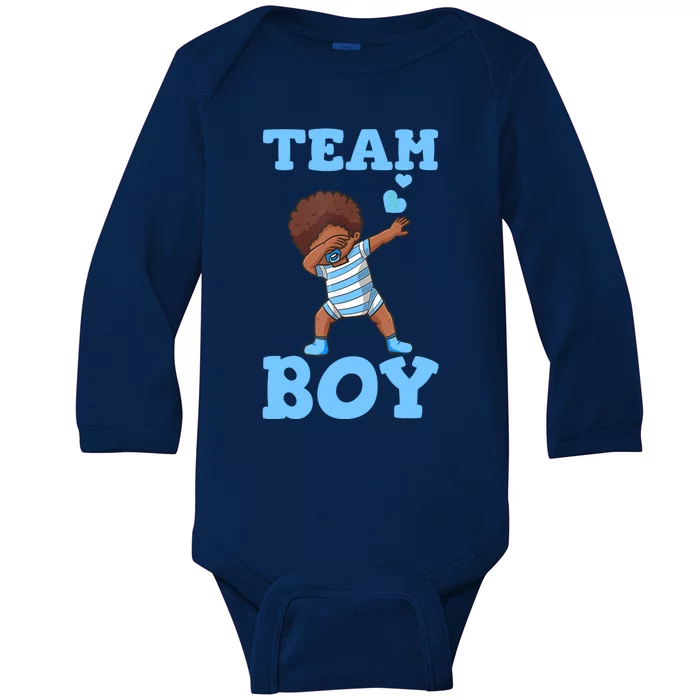 Gender Reveal Party Team Boy Baby Long Sleeve Bodysuit