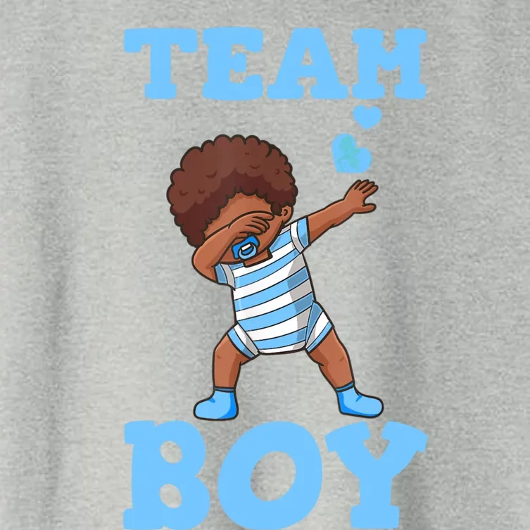 Gender Reveal Party Team Boy Women's Crop Top Tee