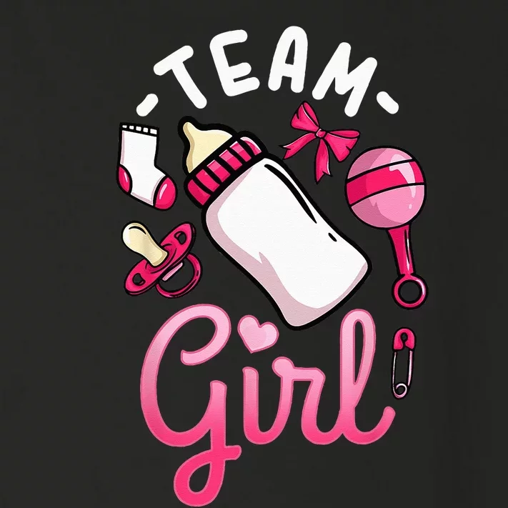 Gender Reveal Party Team Girl Toddler Long Sleeve Shirt