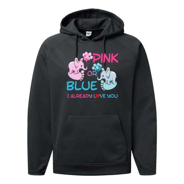 Gender Reveal Pink Or Blue Boy Or Girl Party Supplies Family Performance Fleece Hoodie