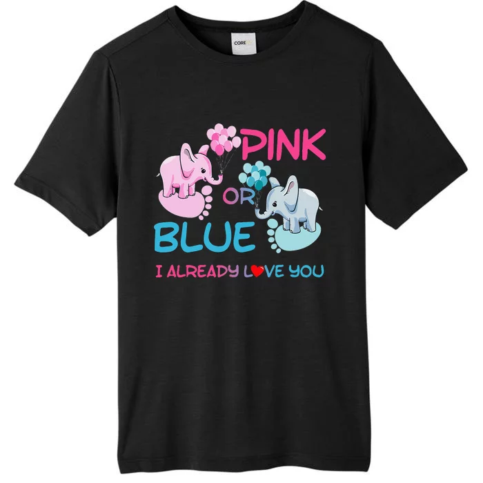 Gender Reveal Pink Or Blue Boy Or Girl Party Supplies Family ChromaSoft Performance T-Shirt