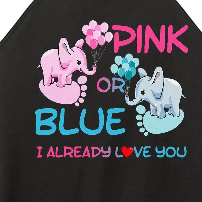 Gender Reveal Pink Or Blue Boy Or Girl Party Supplies Family Women’s Perfect Tri Rocker Tank