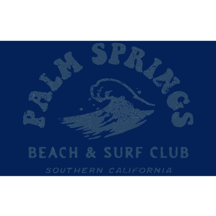 Groovy Retro Palm Springs Beach Surf Club Summer Vacations Bumper Sticker