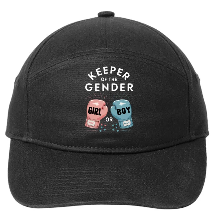 Gender Reveal Party Keeper Of Gender Boxing 7-Panel Snapback Hat