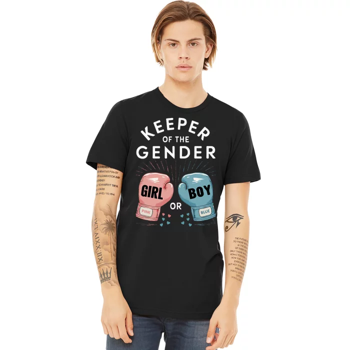 Gender Reveal Party Keeper Of Gender Boxing Premium T-Shirt