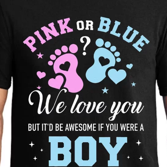 Gender reveal pink or blue love you but awesome if were Pajama Set