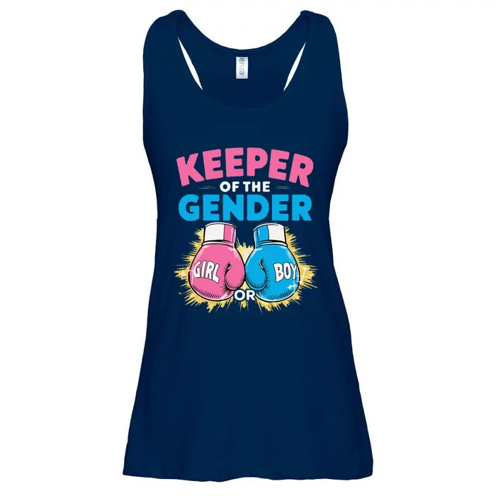 Gender Reveal Party Boxing Gloves Keeper Of Gender Ladies Essential Flowy Tank