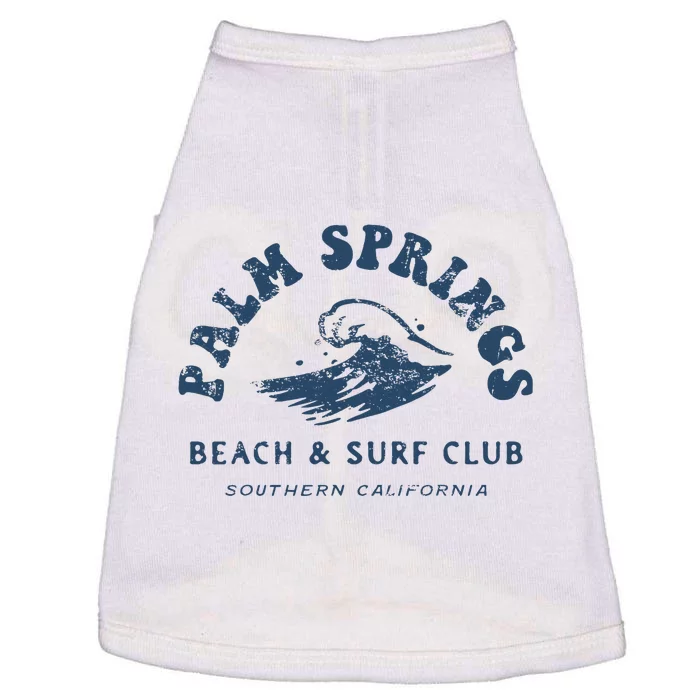 Groovy Retro Palm Springs Beach Surf Club Summer Doggie Tank