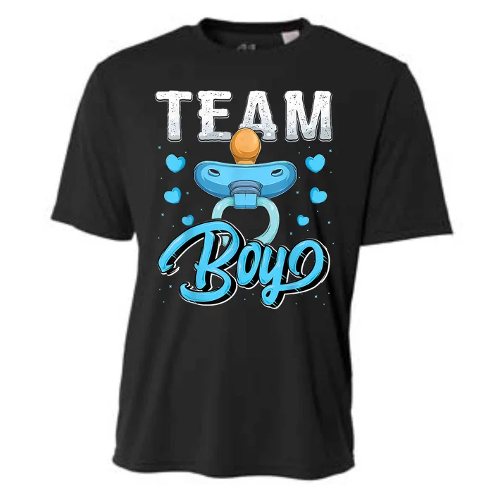 Gender Reveal Party Team Boy Baby Shower Matching Family Set Cooling Performance Crew T-Shirt