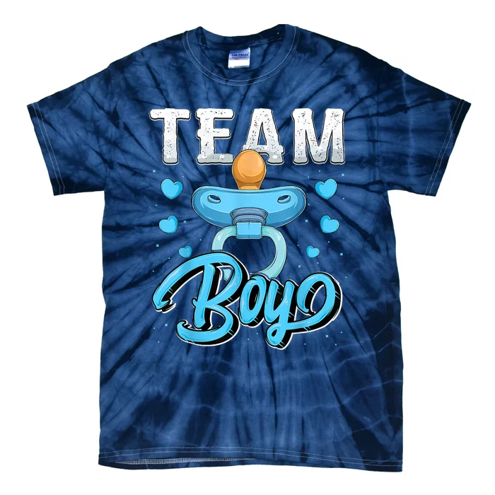 Gender Reveal Party Team Boy Baby Shower Matching Family Set Tie-Dye T-Shirt