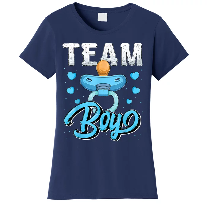 Gender Reveal Party Team Boy Baby Shower Matching Family Set Women's T-Shirt