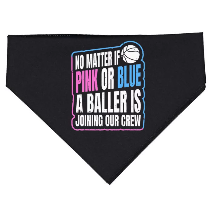 Gender Reveal Party Quote For A Basketball Player USA-Made Doggie Bandana