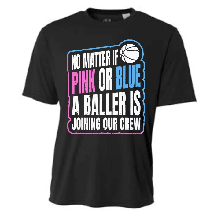 Gender Reveal Party Quote For A Basketball Player Cooling Performance Crew T-Shirt