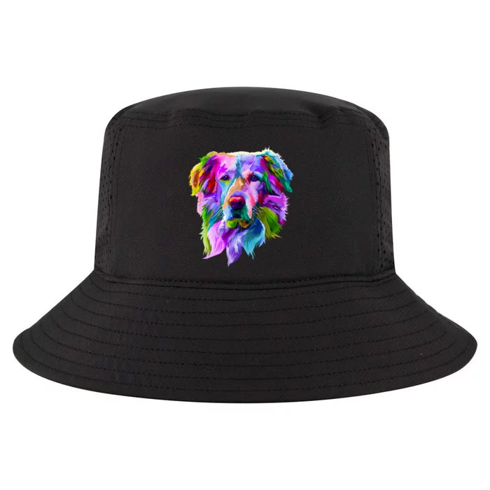 Golden Retriever Pop Art Portrait For Dog Owners Cool Comfort Performance Bucket Hat