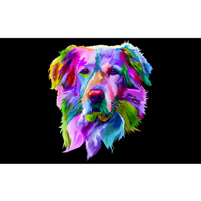 Golden Retriever Pop Art Portrait For Dog Owners Bumper Sticker