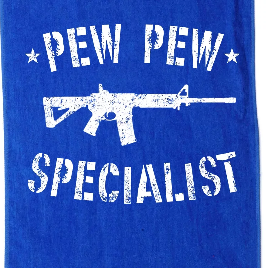 Gun Rifle Pew Pew Specialist Platinum Collection Golf Towel