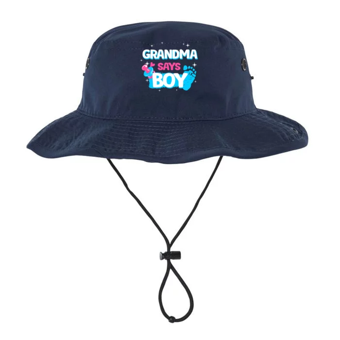 Gender Reveal Party Grandma Says Boy Team Boy Legacy Cool Fit Booney Bucket Hat