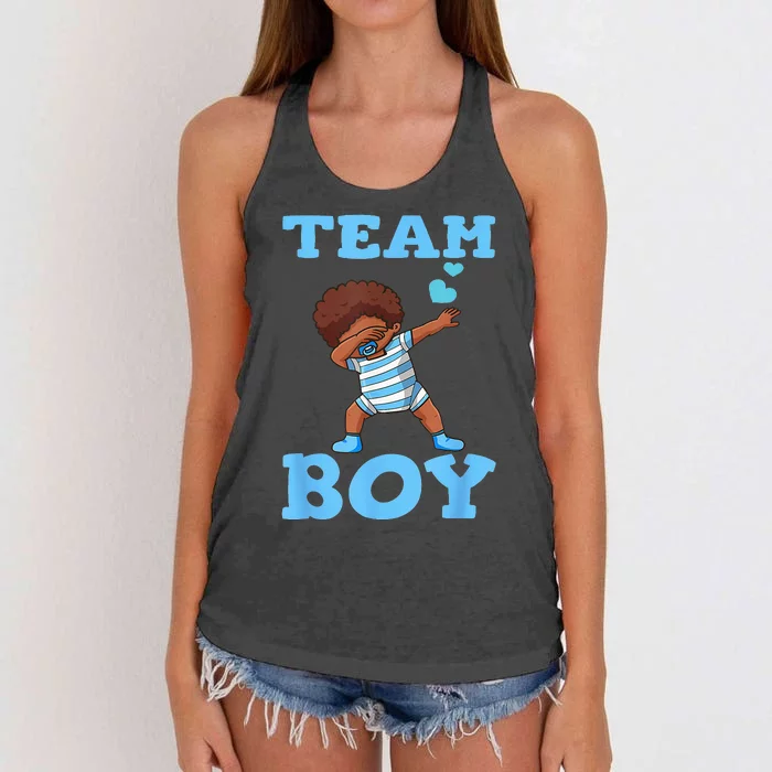 Gender Reveal Party Team Women's Knotted Racerback Tank