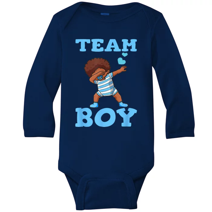 Gender Reveal Party Team Baby Long Sleeve Bodysuit