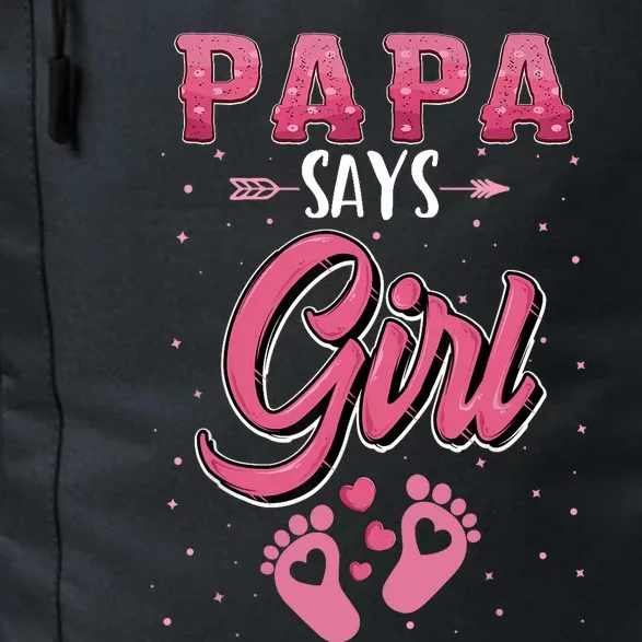 Gender Reveal Papa Says Girl Baby Matching Family Set Daily Commute Backpack