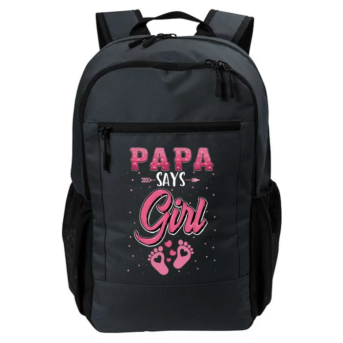 Gender Reveal Papa Says Girl Baby Matching Family Set Daily Commute Backpack