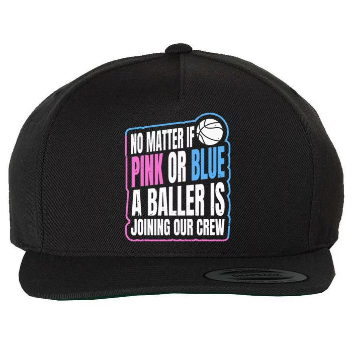 Gender Reveal Party Quote For A Basketball Player Wool Snapback Cap