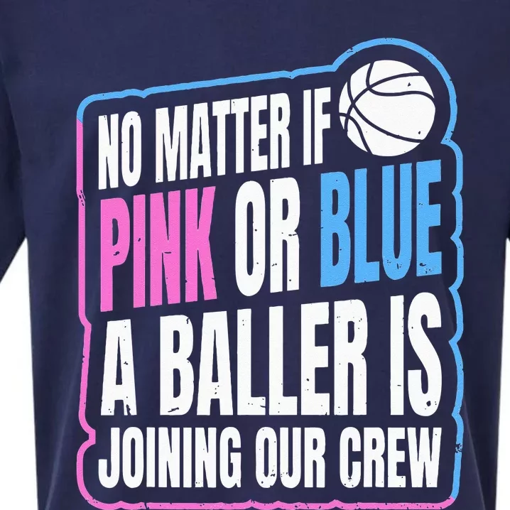 Gender Reveal Party Quote For A Basketball Player Sueded Cloud Jersey T-Shirt