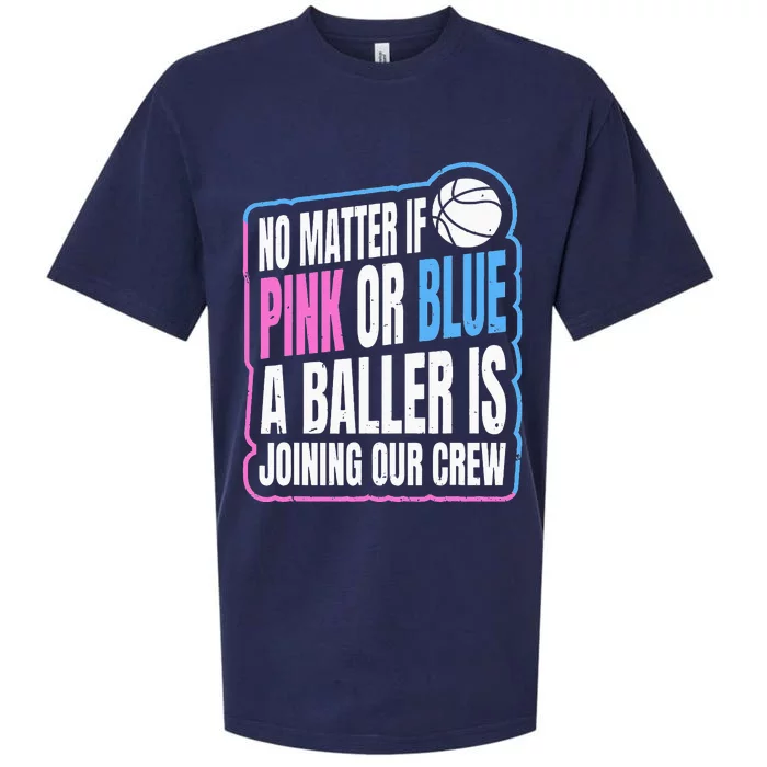 Gender Reveal Party Quote For A Basketball Player Sueded Cloud Jersey T-Shirt