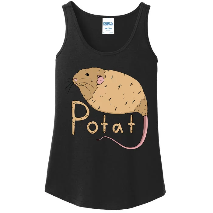 Grumpy Rat Potat Ladies Essential Tank