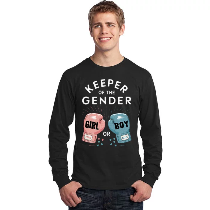 Gender Reveal Party Keeper Of Gender Boxing Tall Long Sleeve T-Shirt