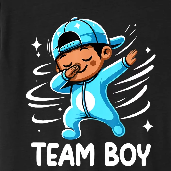 Gender Reveal Party Team Boy Baby Announcement ChromaSoft Performance T-Shirt