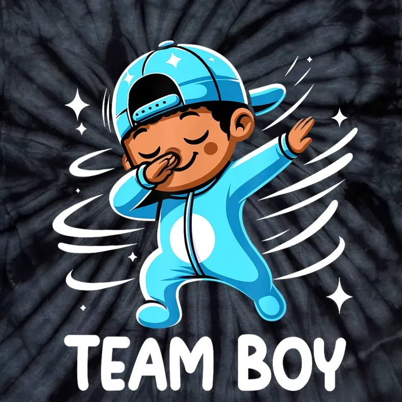 Gender Reveal Party Team Boy Baby Announcement Tie-Dye T-Shirt