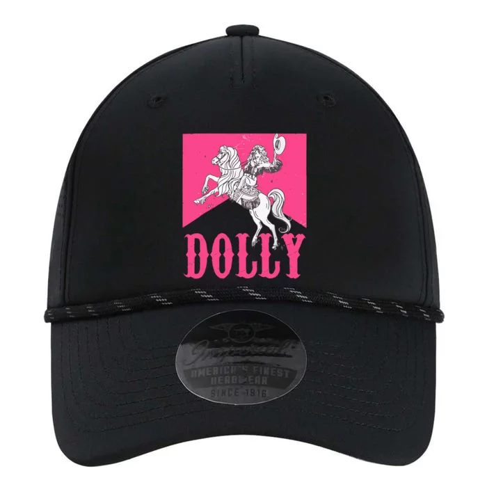 Girl Retro Personalized Dolly Cowgirl First Name Performance The Dyno Cap