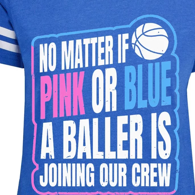 Gender Reveal Party Quote For A Basketball Player Enza Ladies Jersey Football T-Shirt