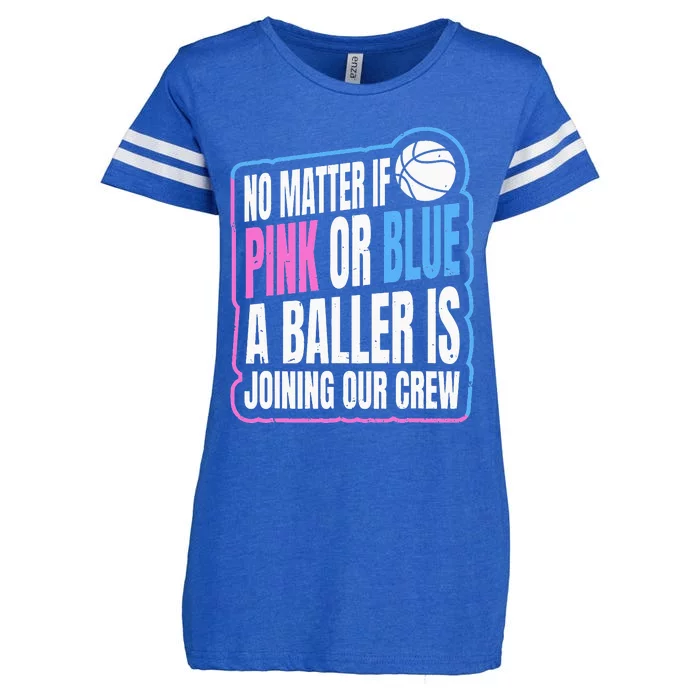 Gender Reveal Party Quote For A Basketball Player Enza Ladies Jersey Football T-Shirt