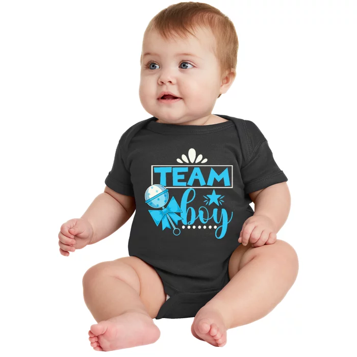 Gender Reveal Party Baby Shower Team Boy Gender Reveal Baby Bodysuit