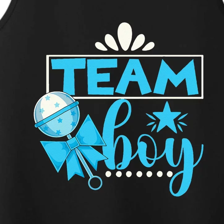 Gender Reveal Party Baby Shower Team Boy Gender Reveal Performance Tank