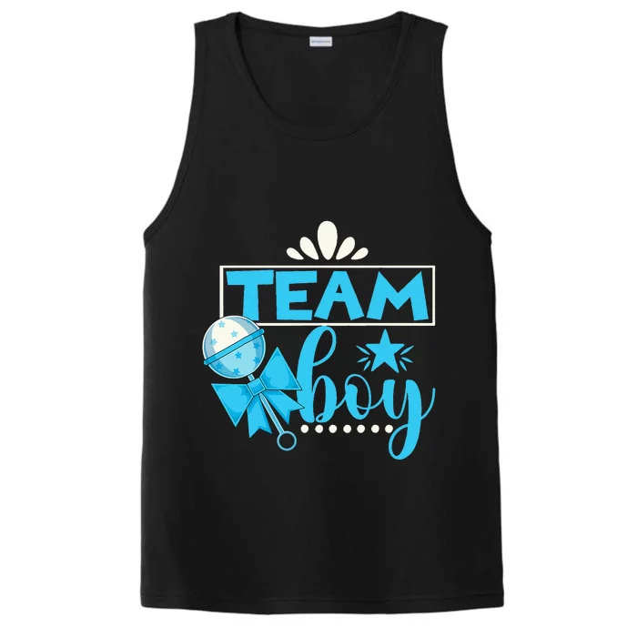 Gender Reveal Party Baby Shower Team Boy Gender Reveal Performance Tank