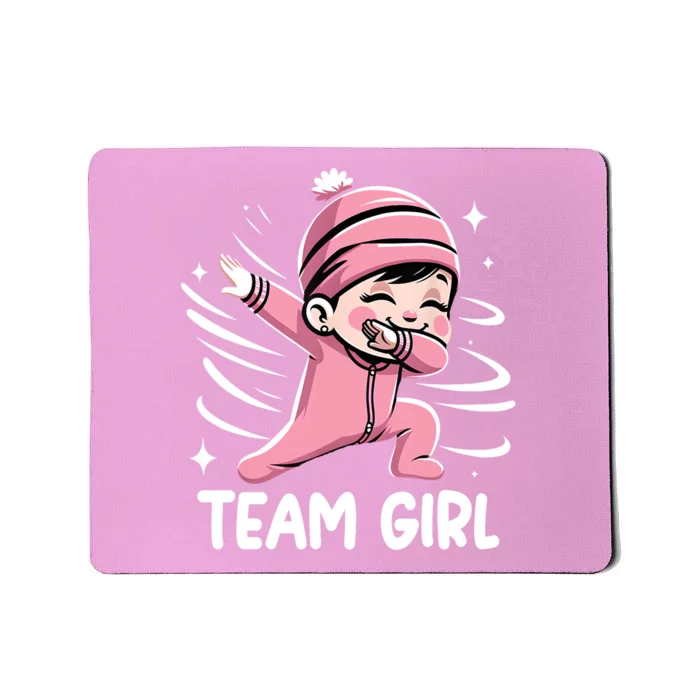 Gender Reveal Party Team Girl Baby Announcement Mousepad